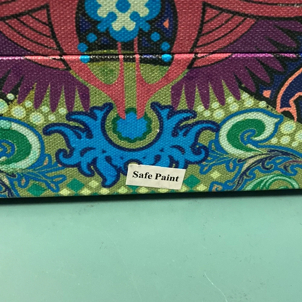 Painted skull box purse - Picture 5 of 12